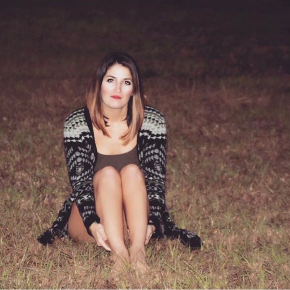 Roxy pattern cardigan size medium